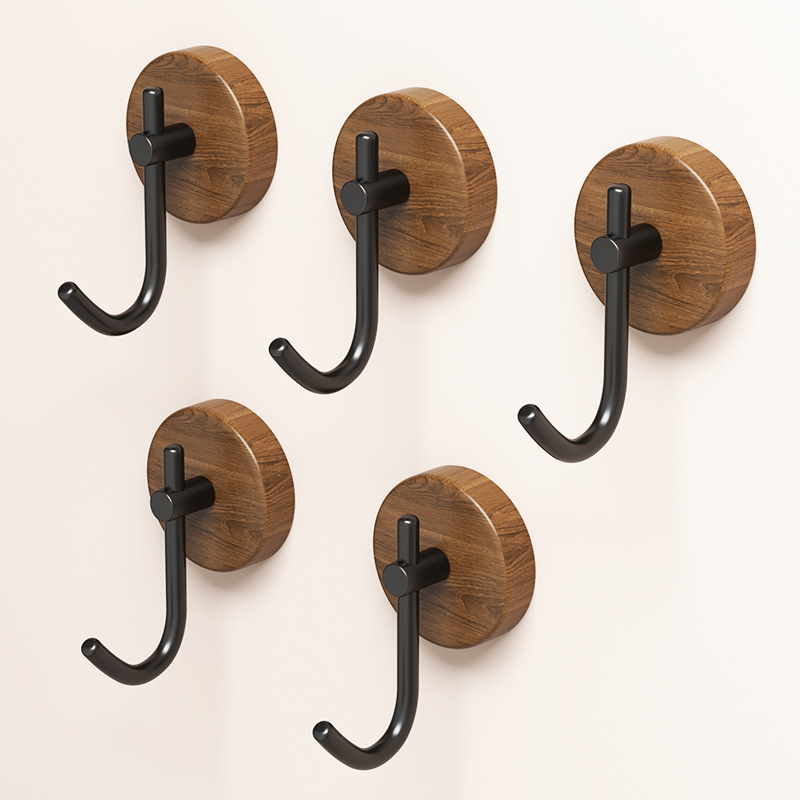 4/1pcs Wall Wood Hook Self-adh - Home Textiles Towel avis et prix