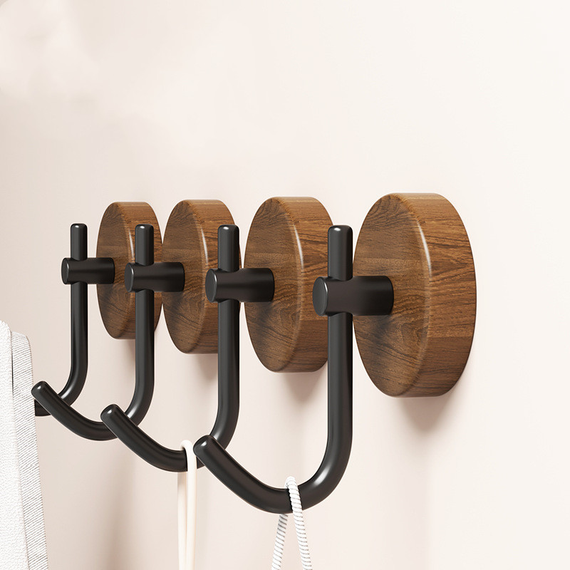 4/1pcs Wall Wood Hook Self-adh - Home Textiles Towel avis et prix