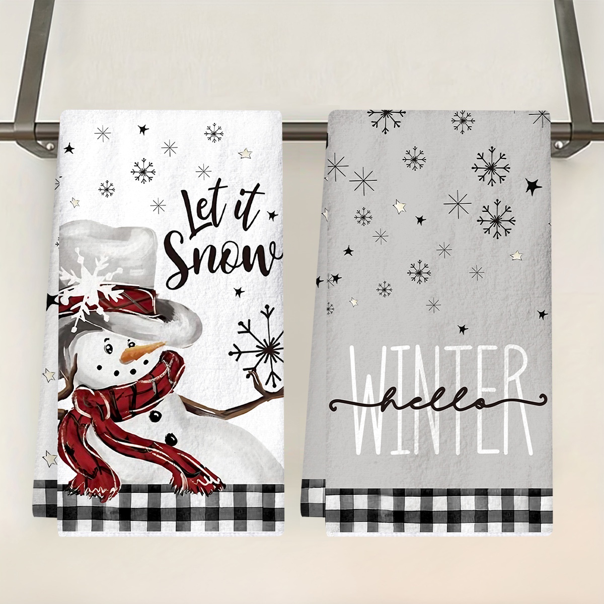 2pcs Christmas Kitchen Towels  - Home Textiles Towel avis et prix