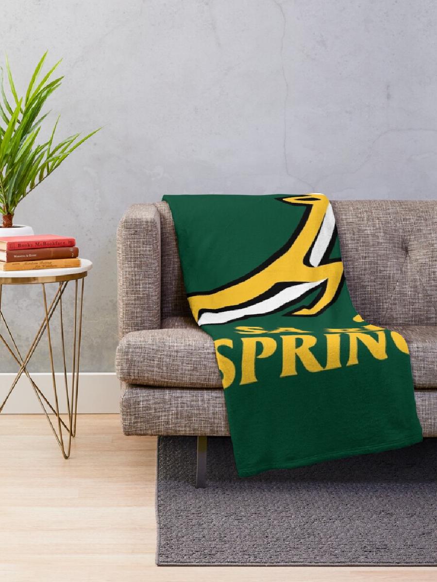 Springbok Rugby Throw Blanket  - Home Textiles Designer avis et prix