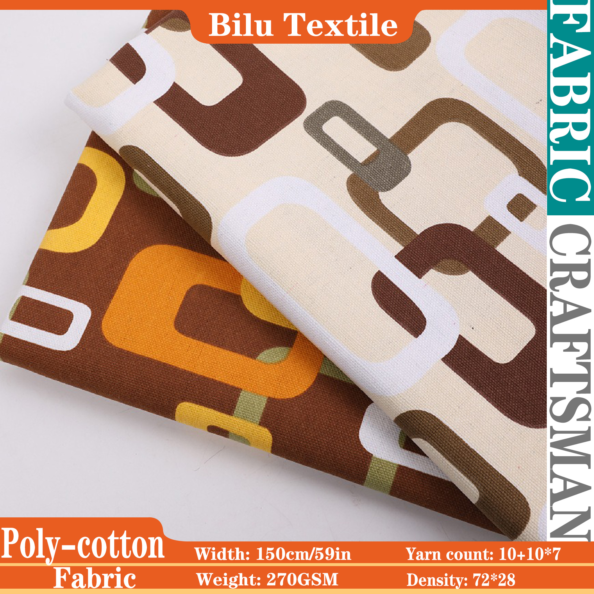 Poly-Cotton Canvas Fabric - De - Home Textiles Designer avis et prix